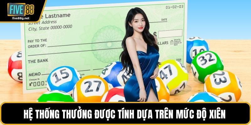 Hệ thống thưởng được tính dựa trên mức độ xiên 